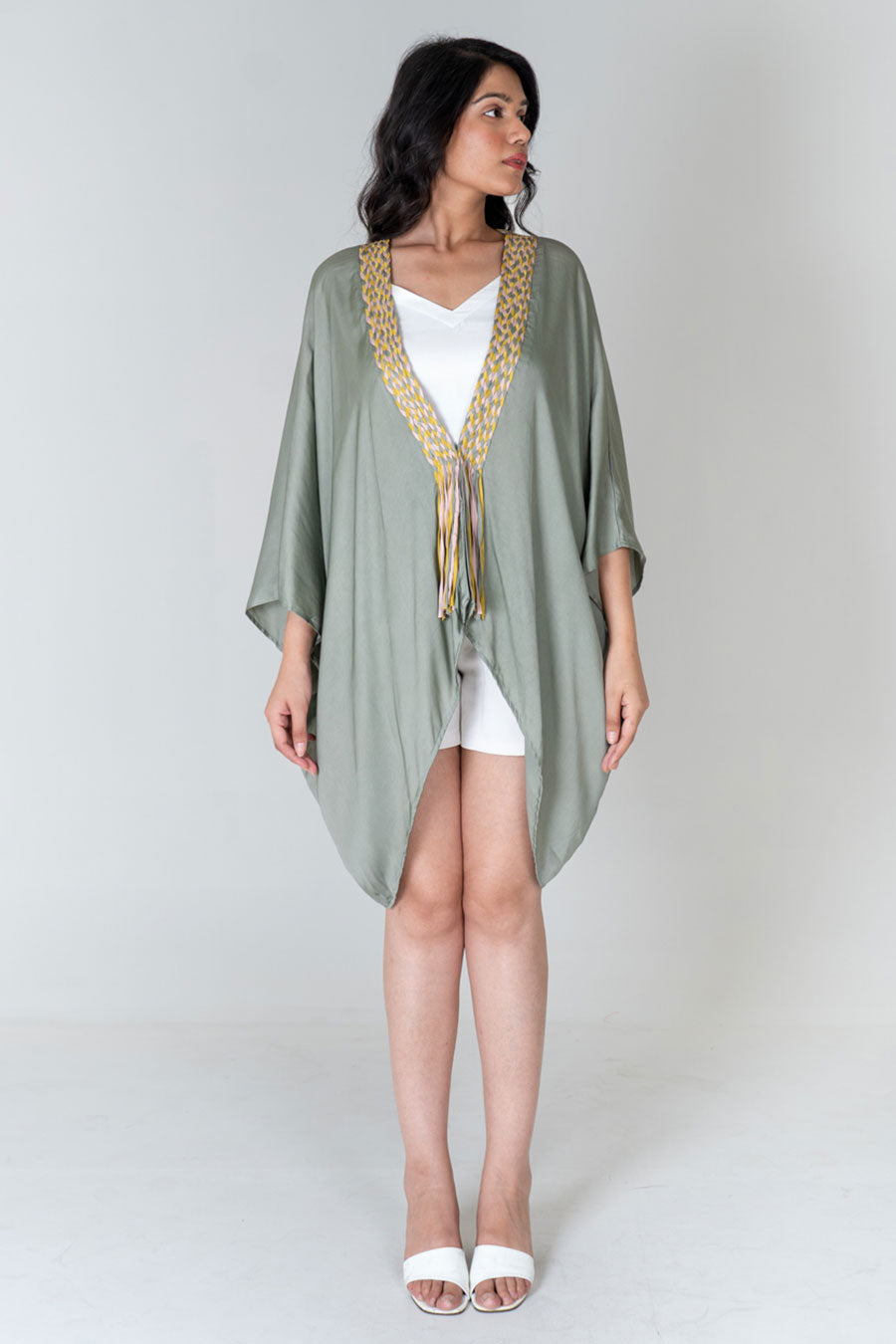 Green Braided Cape