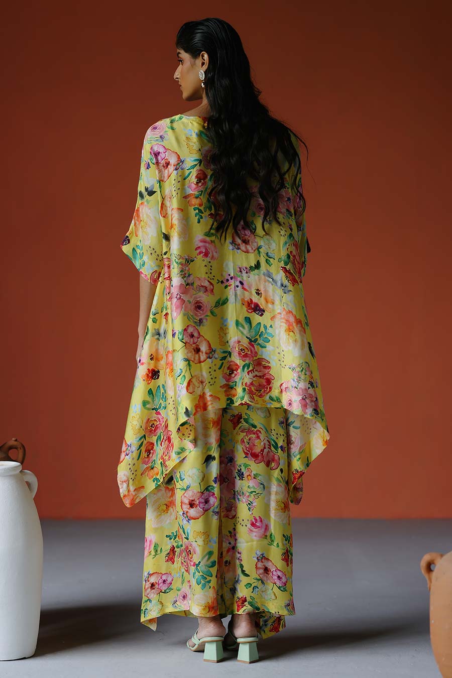 Yellow Printed Mayan Tunic & Pant Co-Ord Set