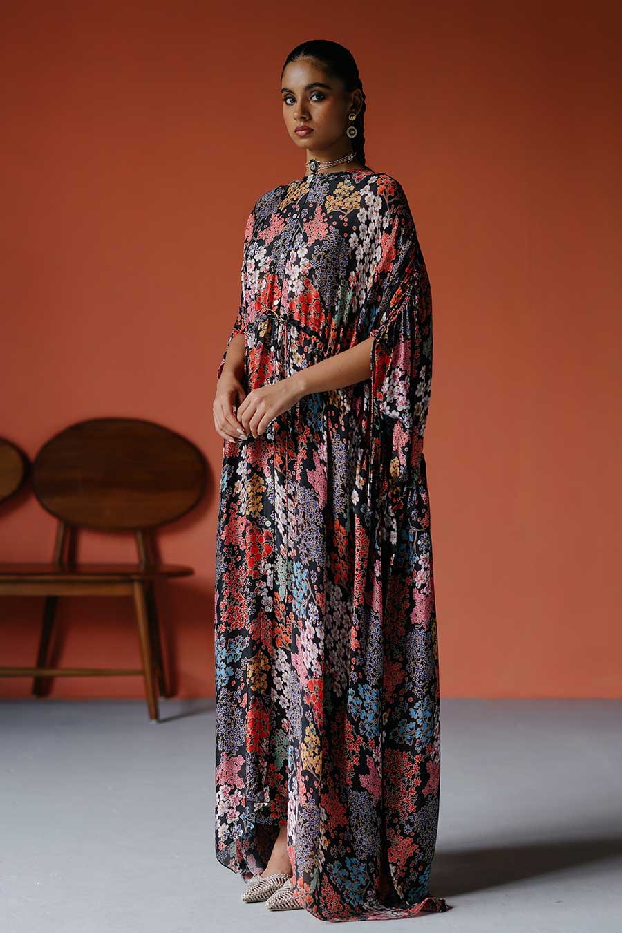 Printed Noche Kaftan Dress