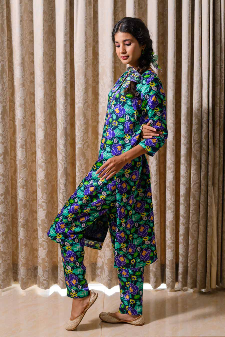 Bluebell Printed Kurta & Pant Set