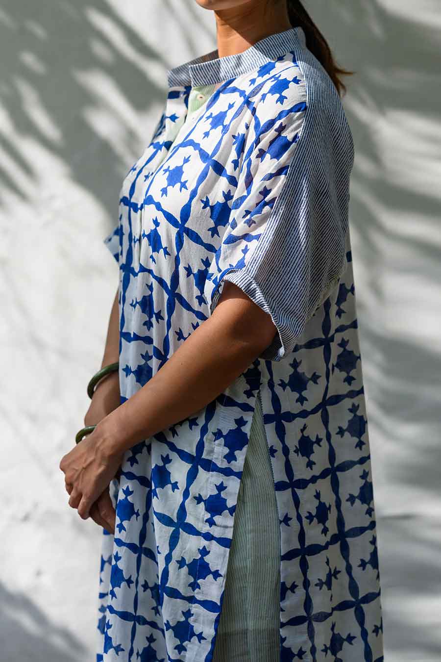 White Ana Karina Handblock Print Tunic