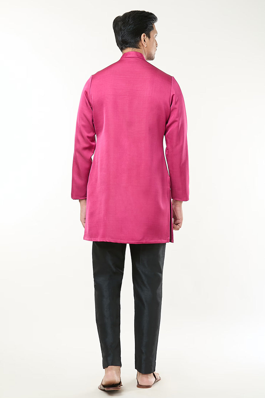 Fuschia Pink Pintuck Kurta Set