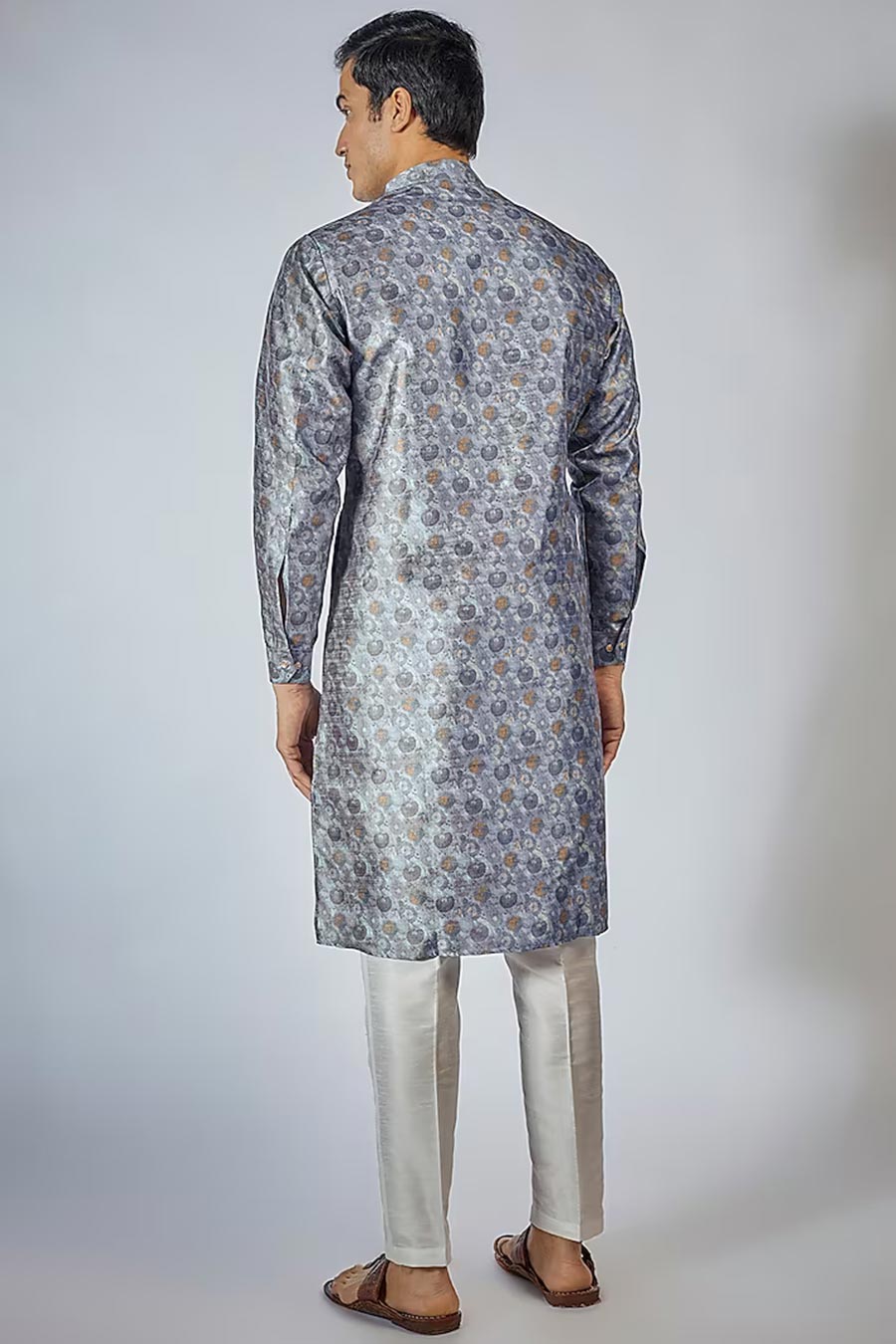 Blue Floral Printed Kurta Set