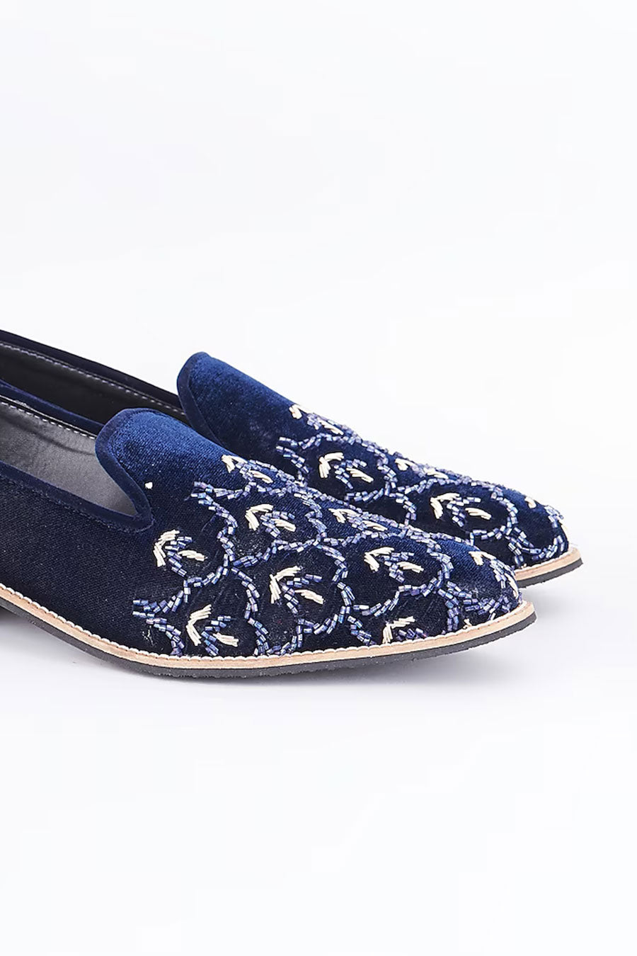 Blue Cut-Dana Embroidered Loafers