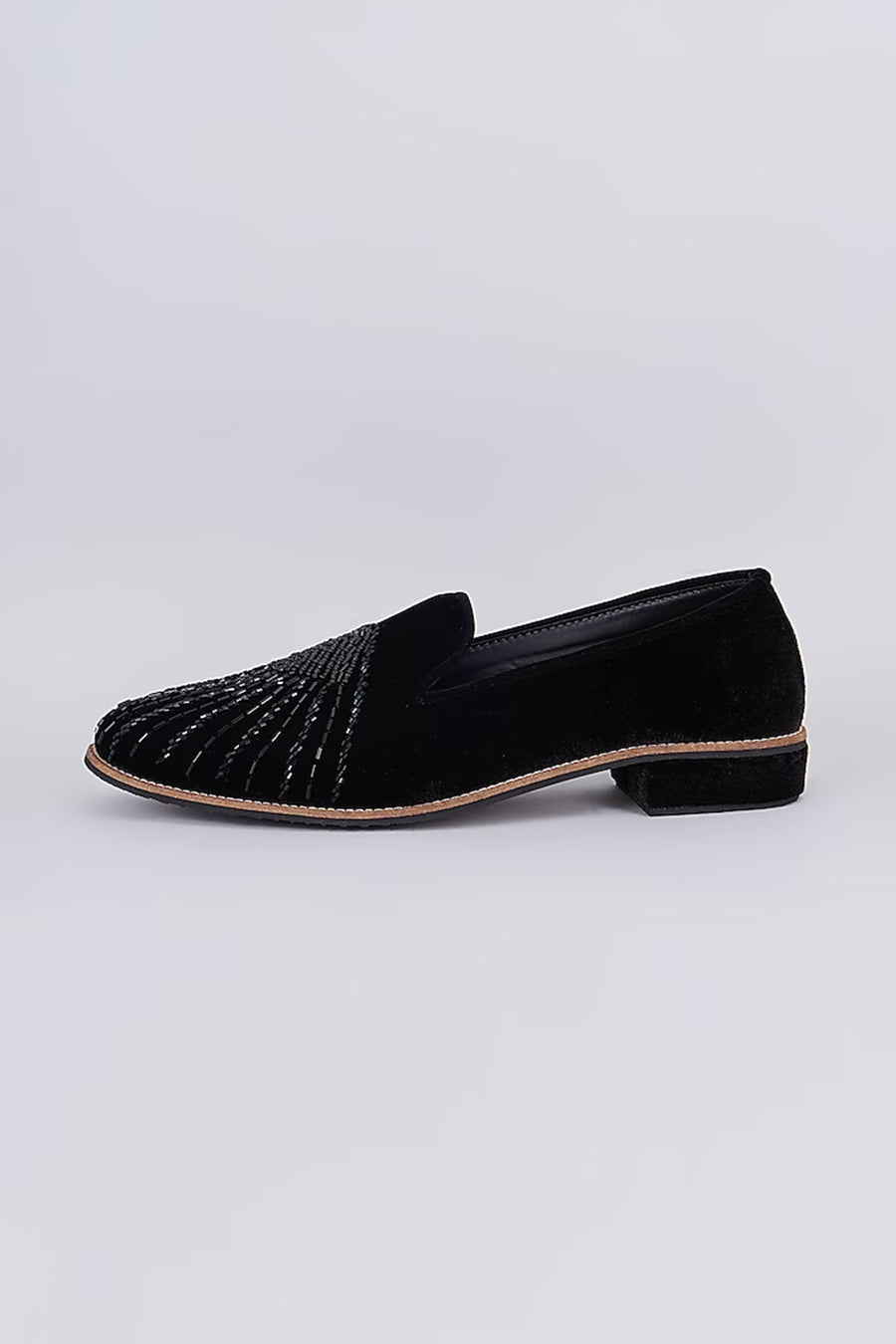 Black Cut-Dana Embroidered Loafers