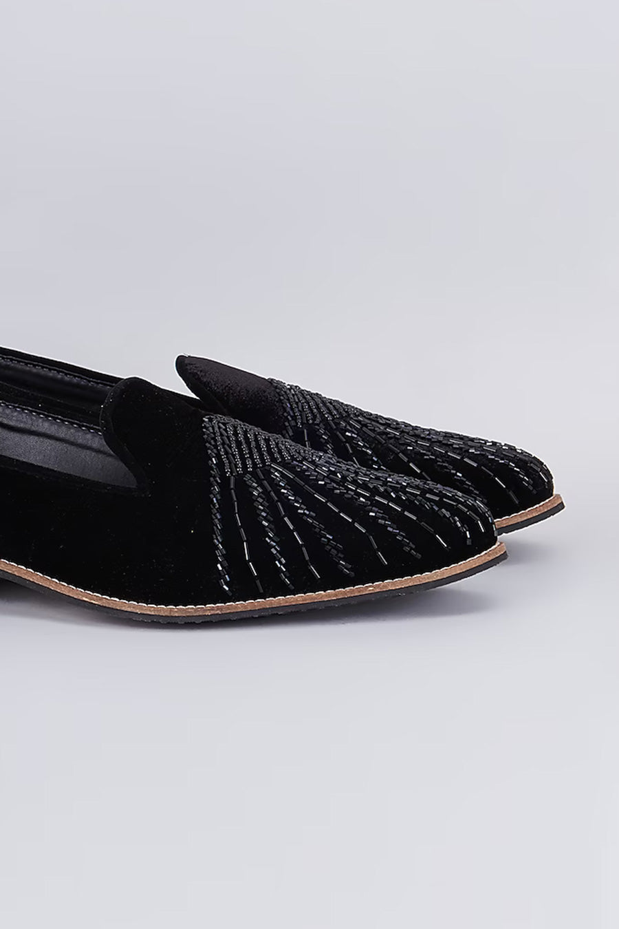 Black Cut-Dana Embroidered Loafers