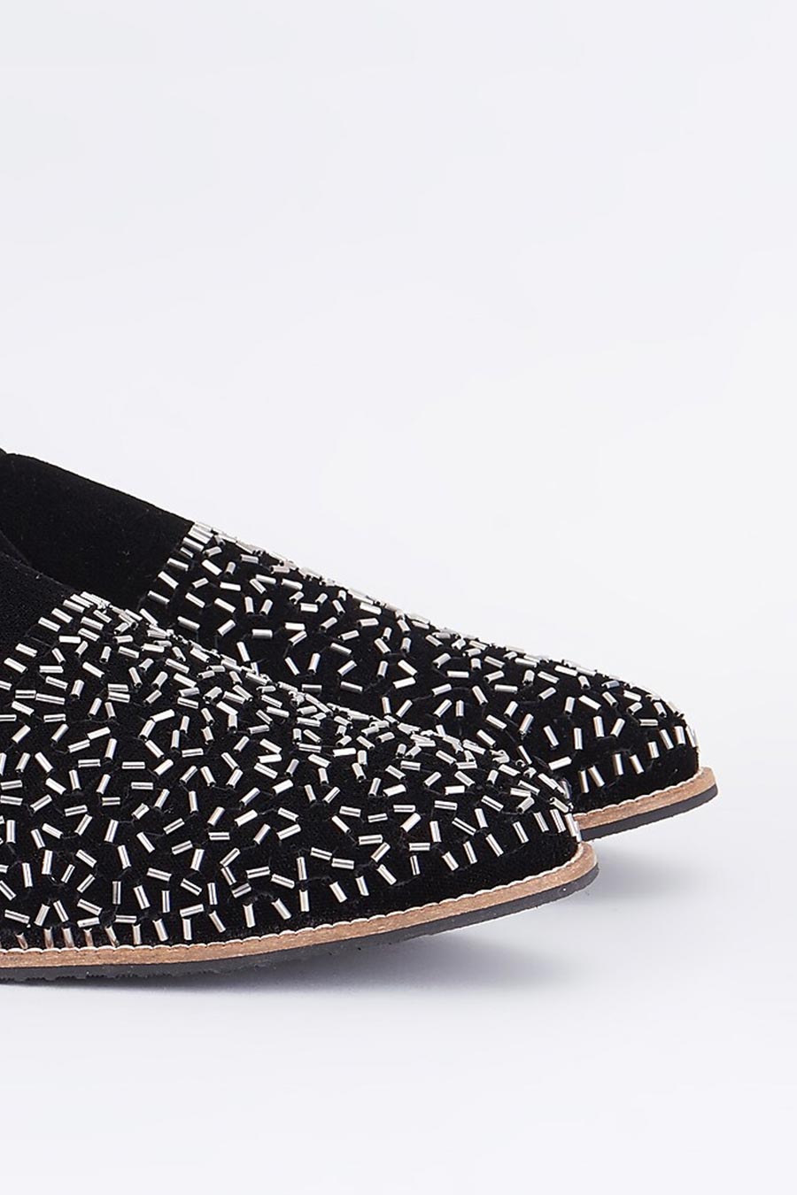 Black Cut-Dana Embroidered Loafers