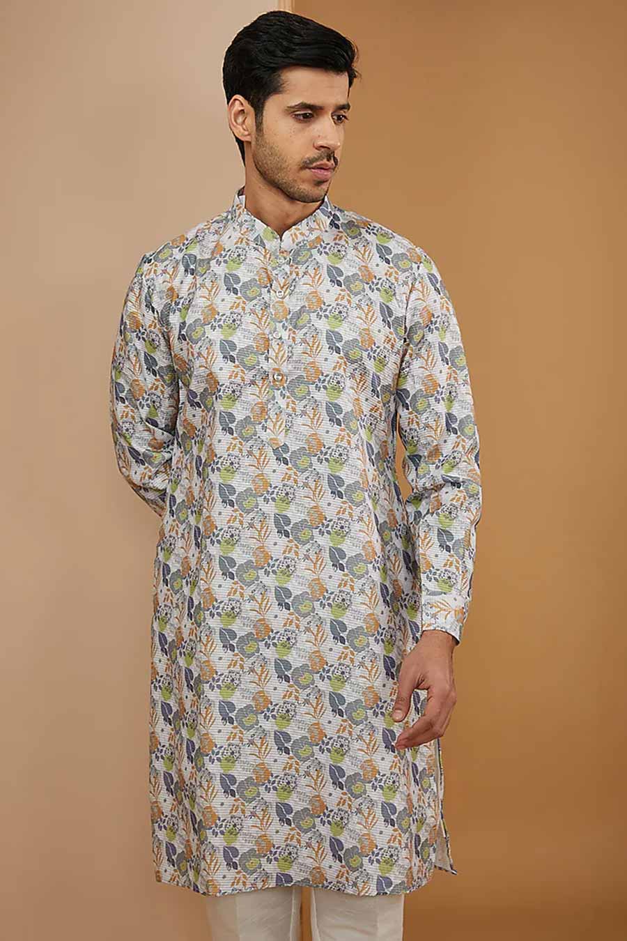 Multicolour Floral Printed Kurta Set