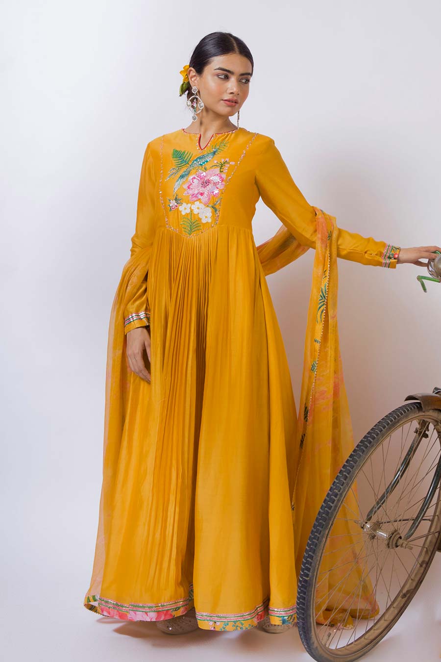 Ornate - Yellow Delight Anarkali & Dupatta Set