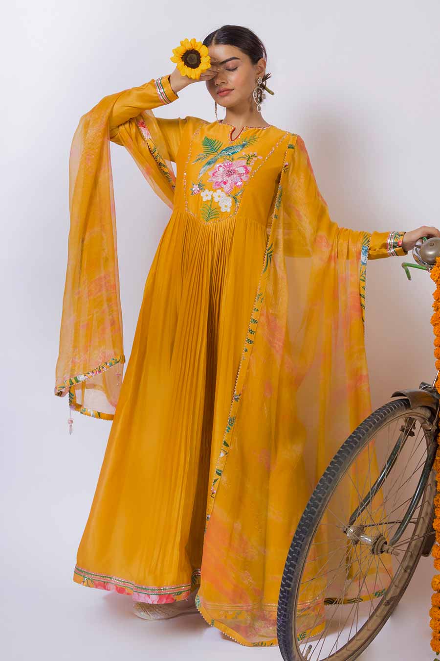 Ornate - Yellow Delight Anarkali & Dupatta Set