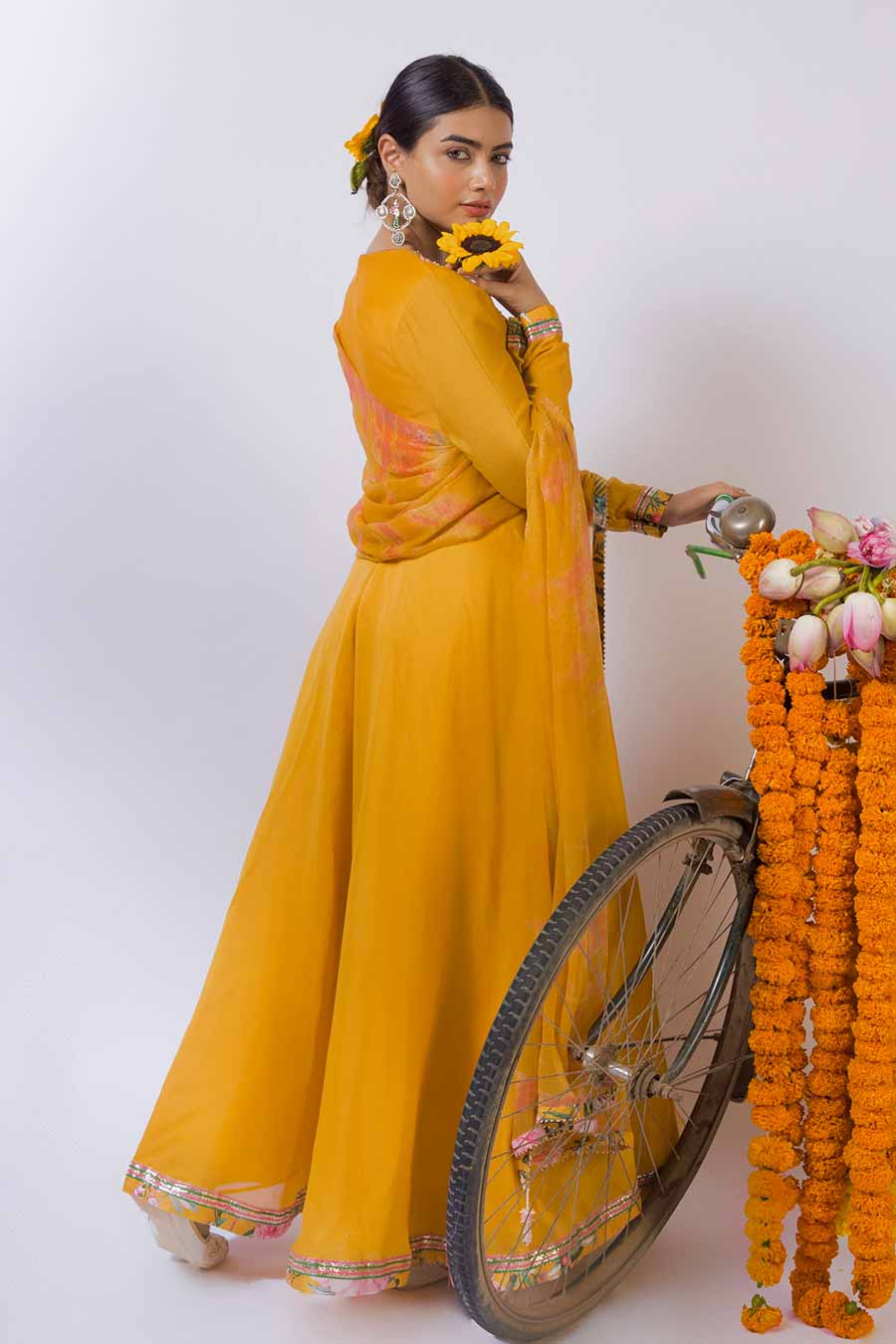 Ornate - Yellow Delight Anarkali & Dupatta Set