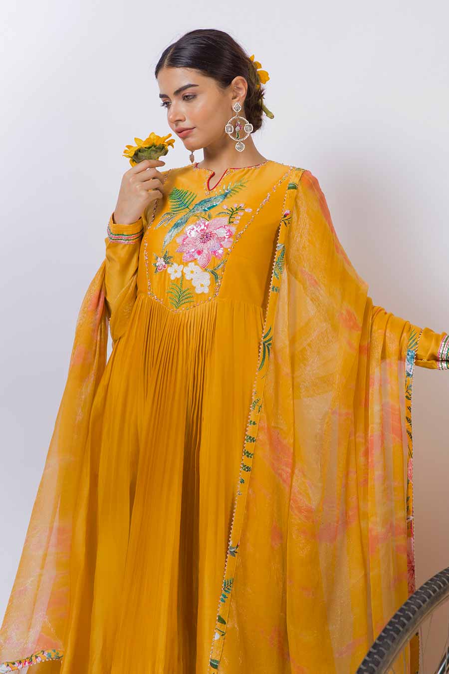 Ornate - Yellow Delight Anarkali & Dupatta Set