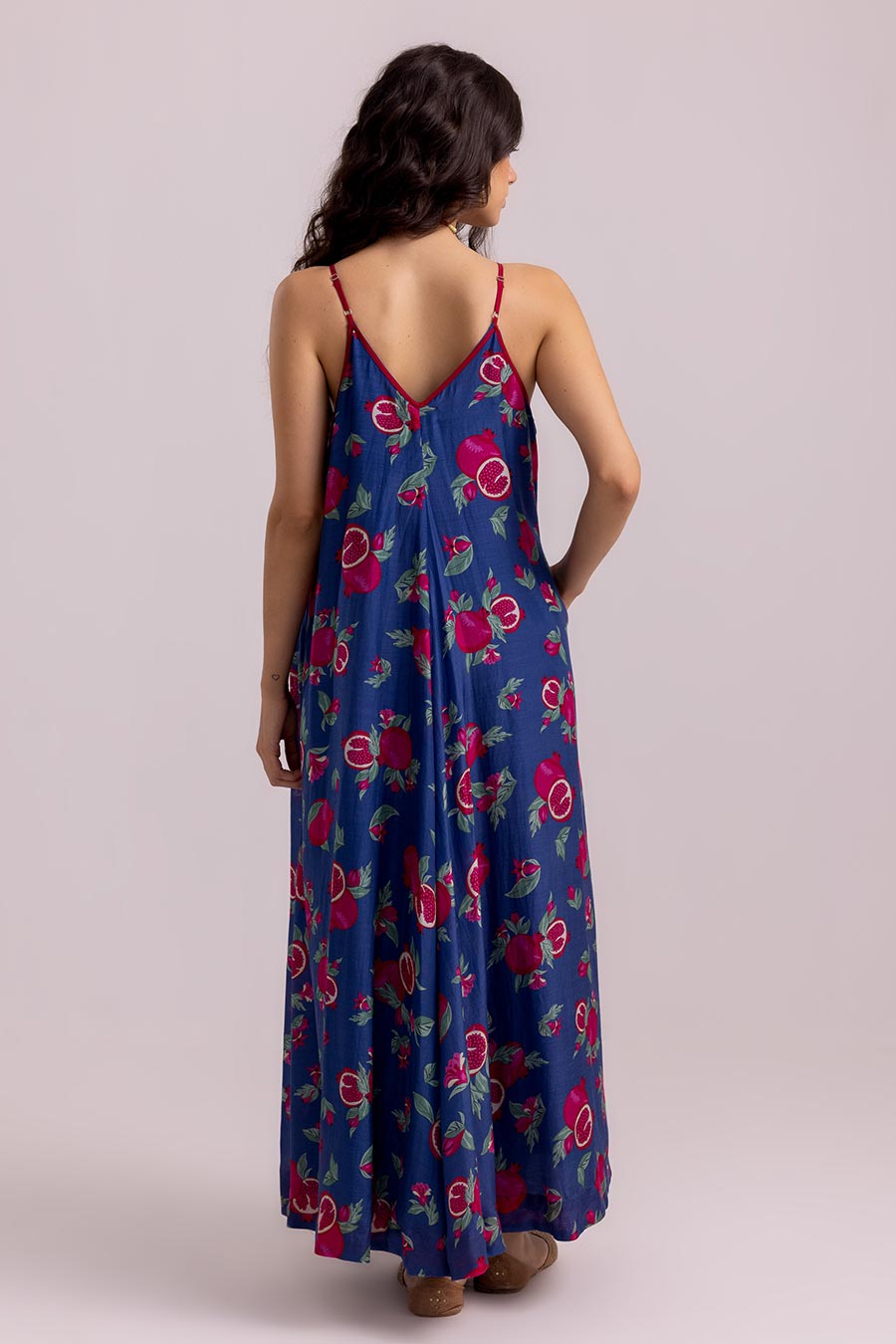 Blue Maria Anaar Printed Flowy Dress