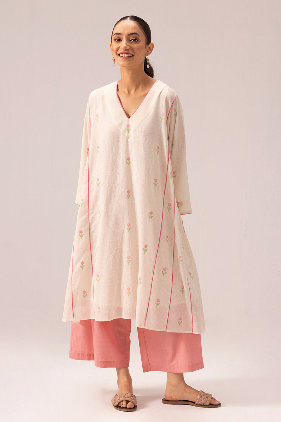 Pink Muskan Choga Kurta & Pant Set