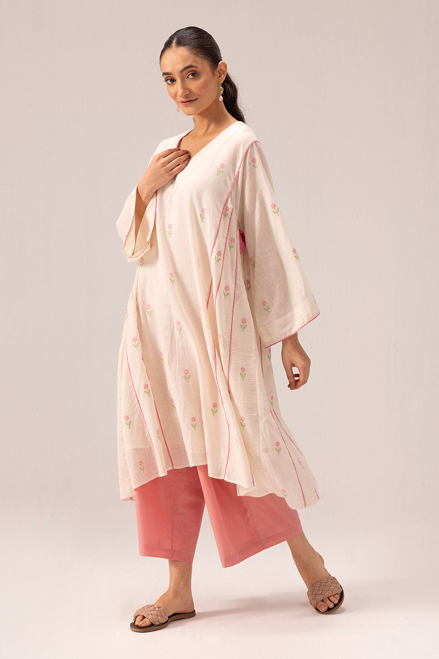 Pink Muskan Choga Kurta & Pant Set