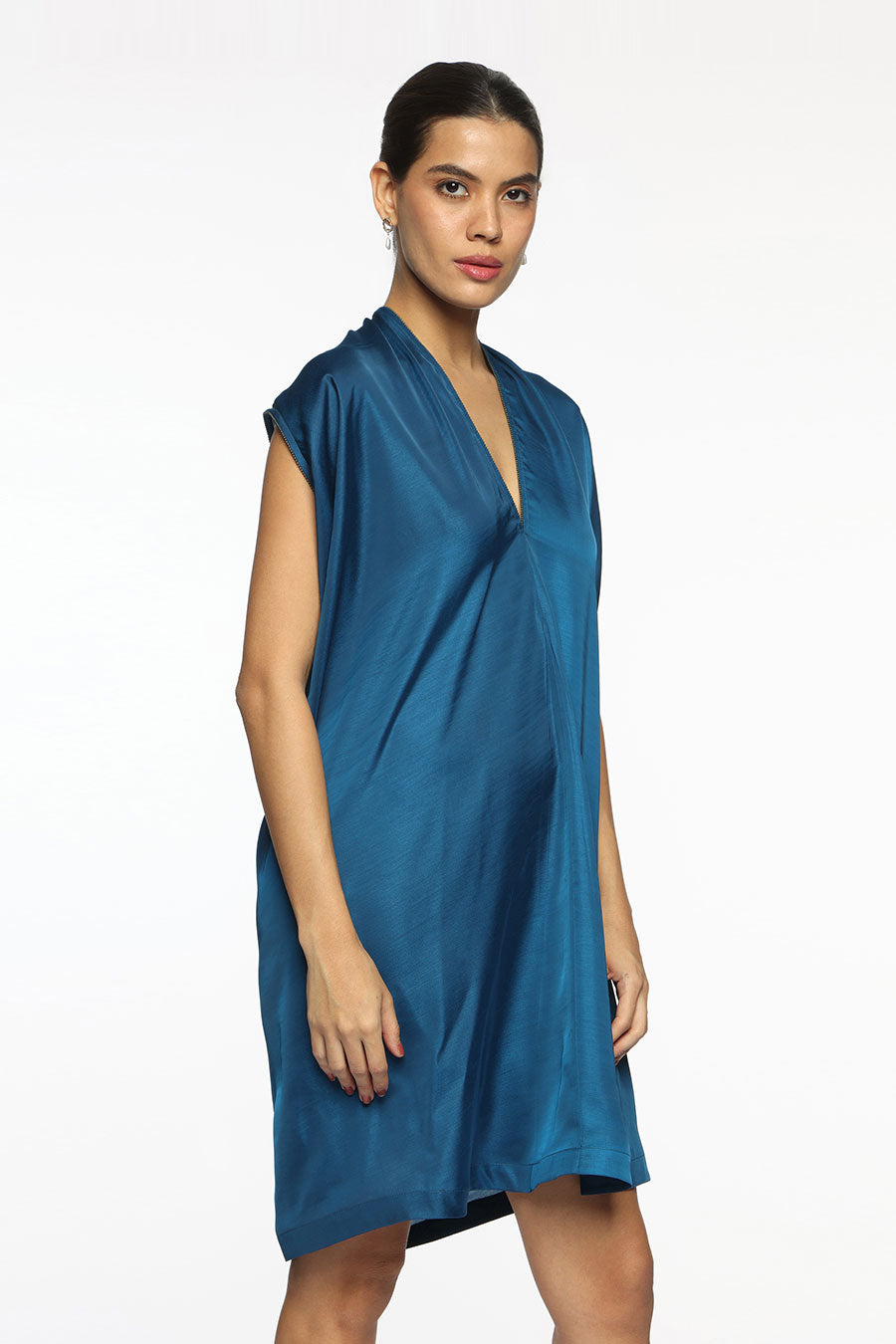 Blue Relax-Fit Dress