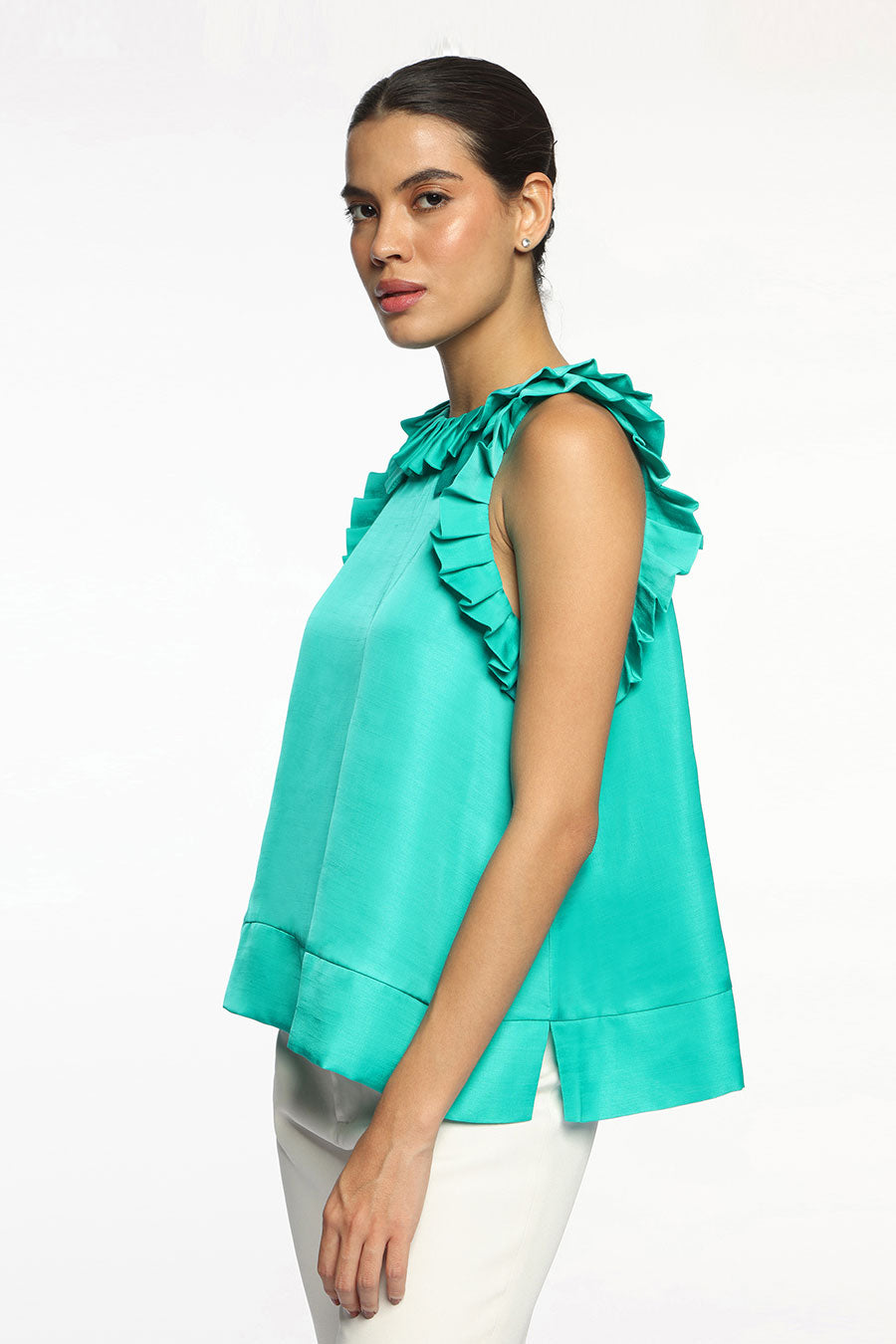 Aqua Green Charlotte Top