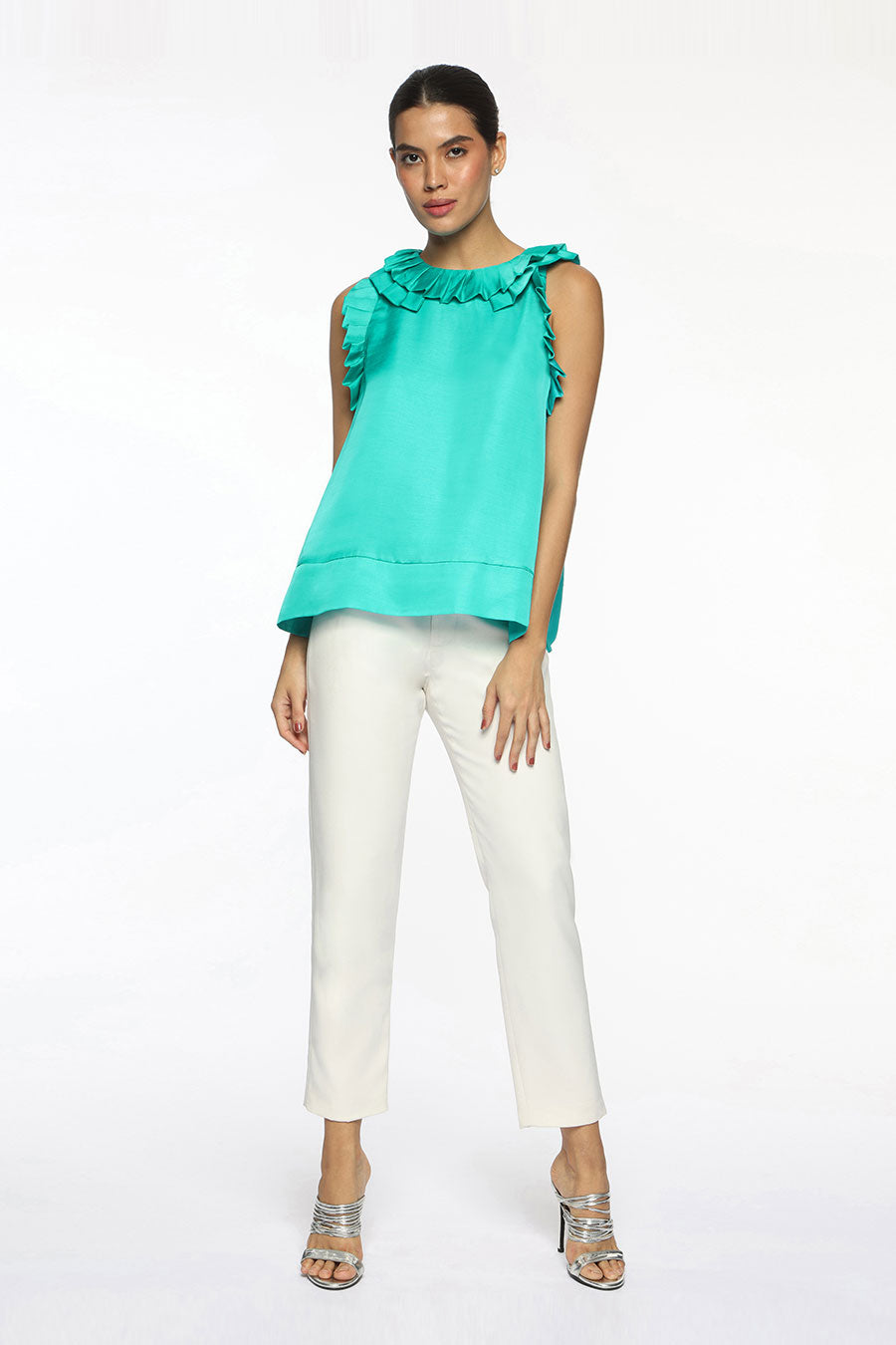 Aqua Green Charlotte Top