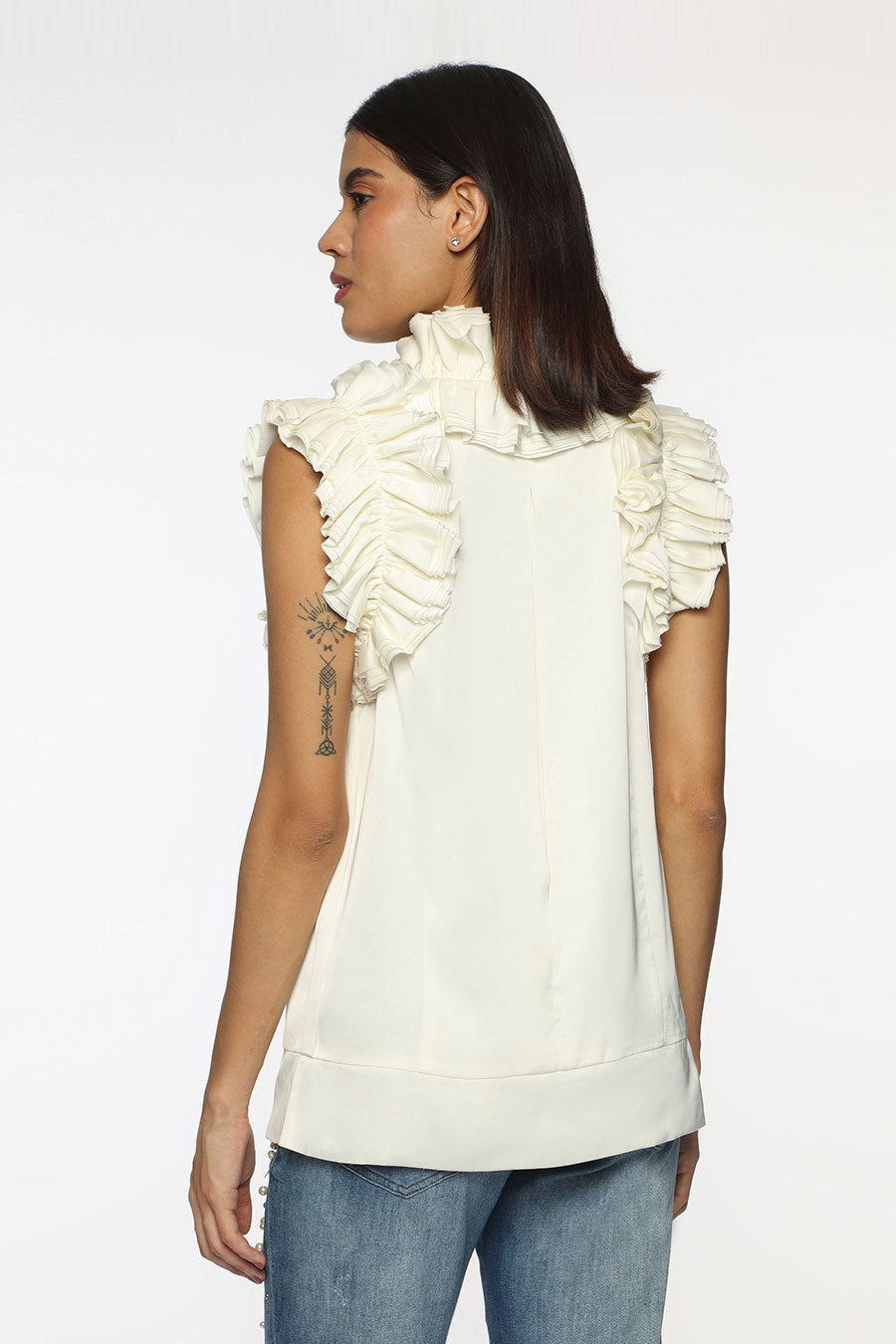 Off-White Frill Top