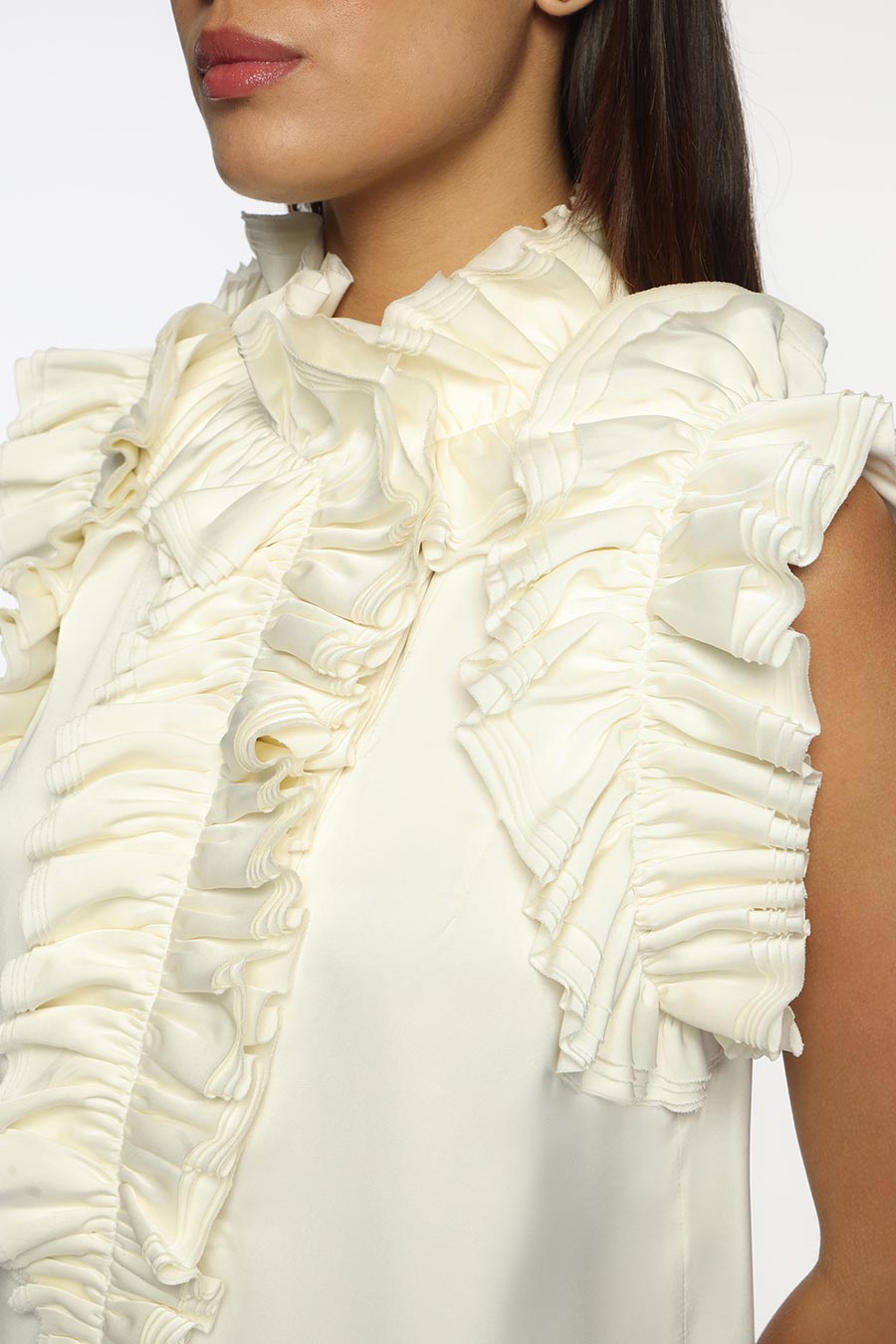 Off-White Frill Top