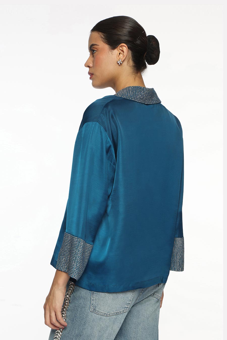 Blue Kate Embellished Shirt