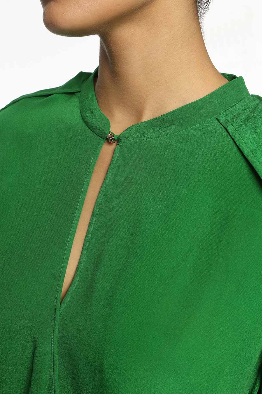 Green Chloe Cape Top