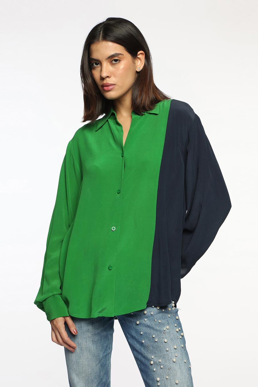 Green & Blue Serena Shirt