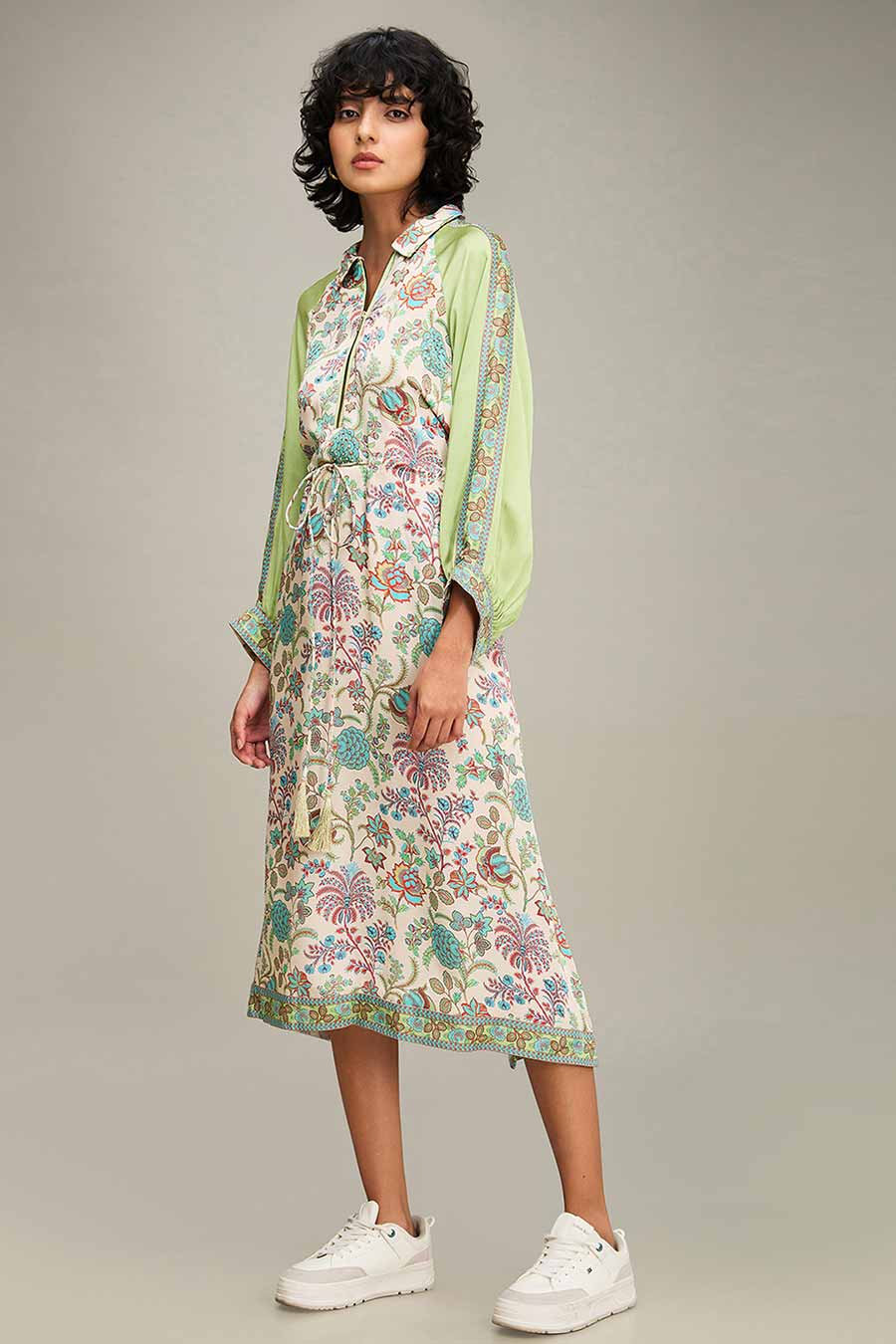 Multicolour Mehr Printed Long Dress