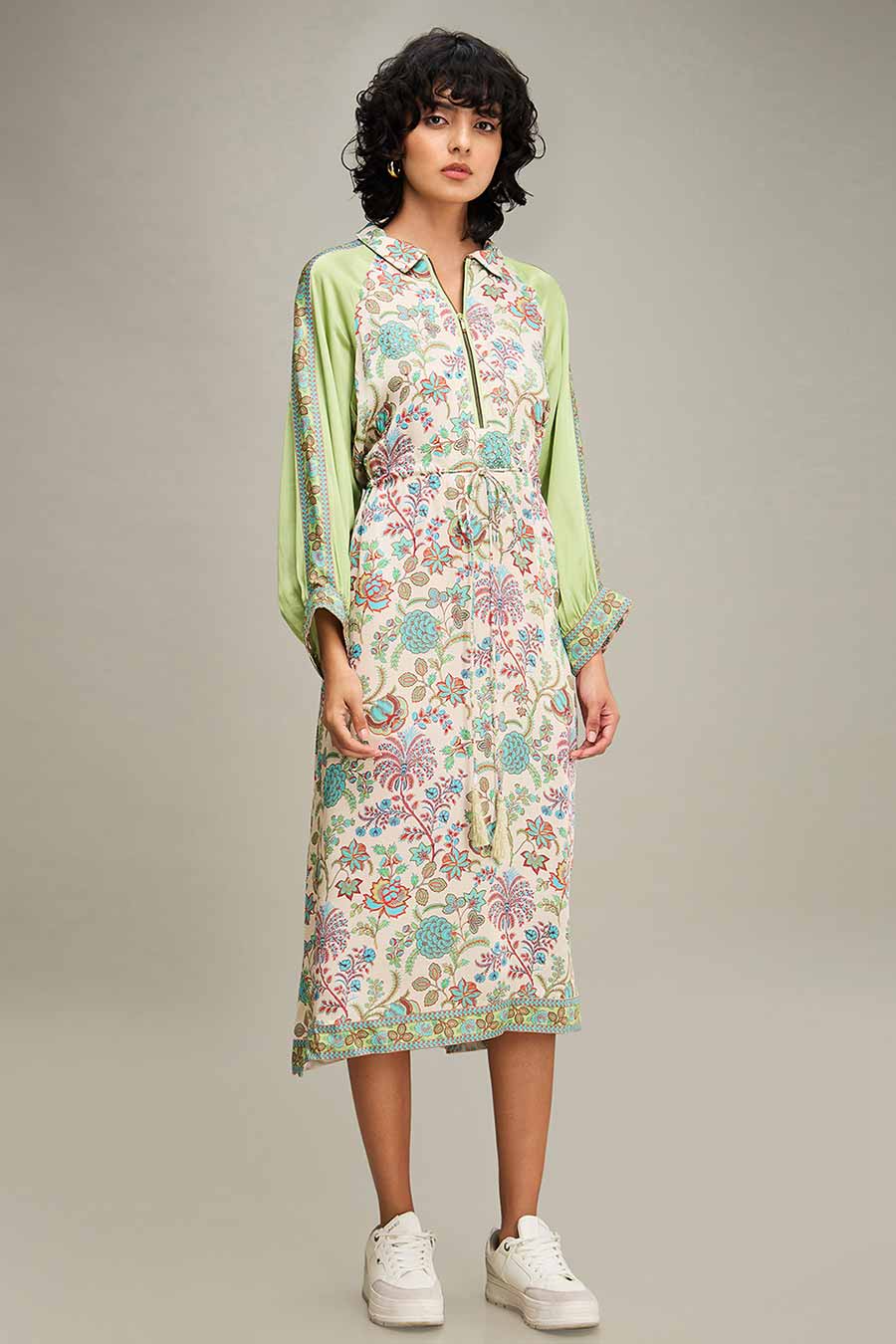 Multicolour Mehr Printed Long Dress