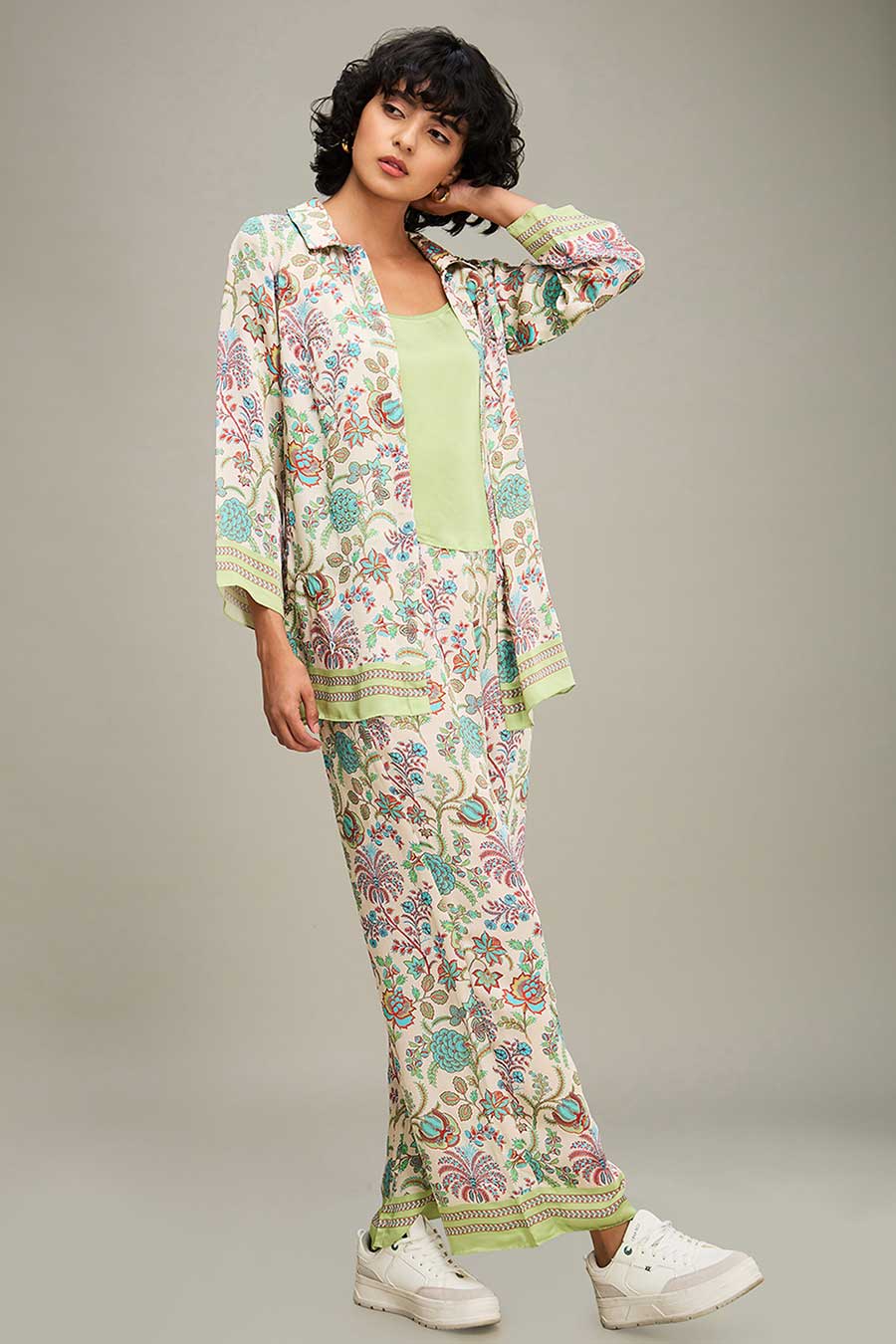 Multicolour Mehr Printed Co-Ord Set