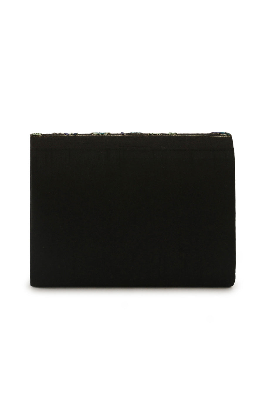 Black Tota-Maina Embroidered Clutch