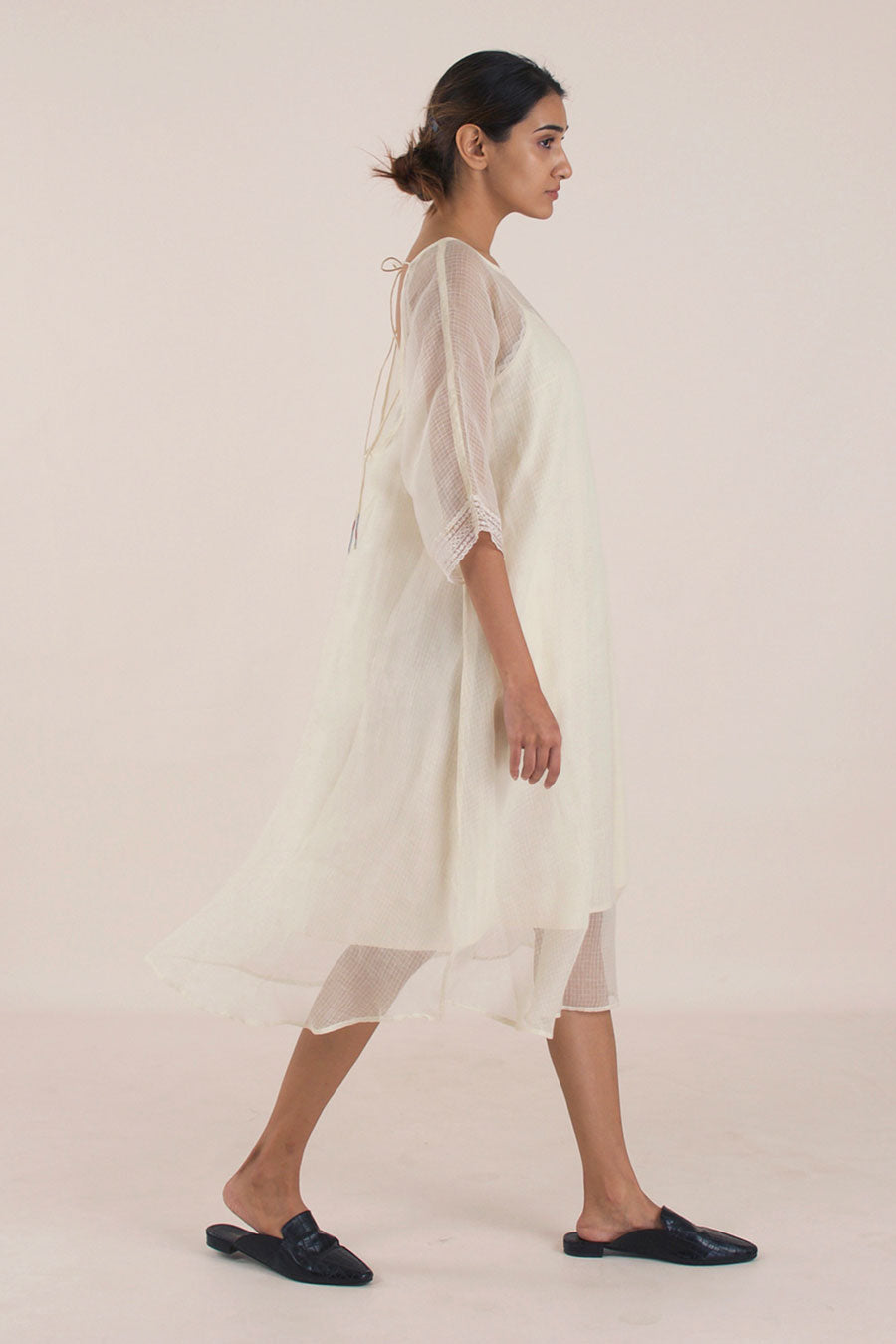 Off-White Kotadoria Kimono Sleeves Dress