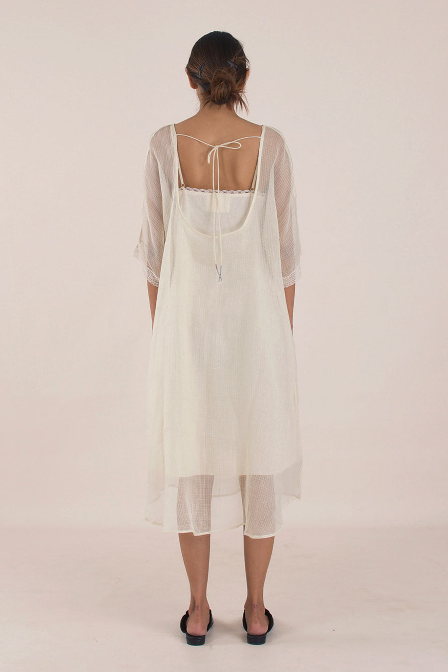 Off-White Kotadoria Kimono Sleeves Dress