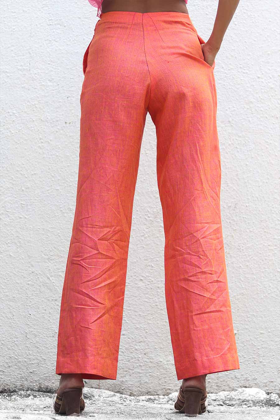 Saffron Co-Ord Set | Beige Printed Pyjama Set | Untung