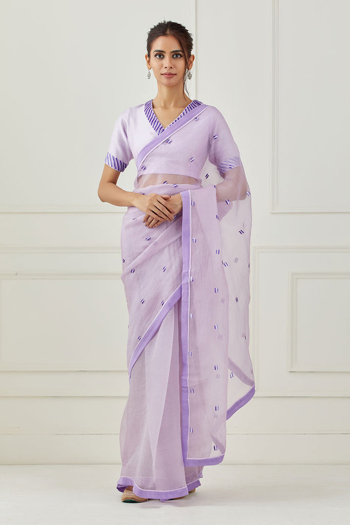Buy Lavender Sarees for Women by Ri-wah Online | Ajio.com